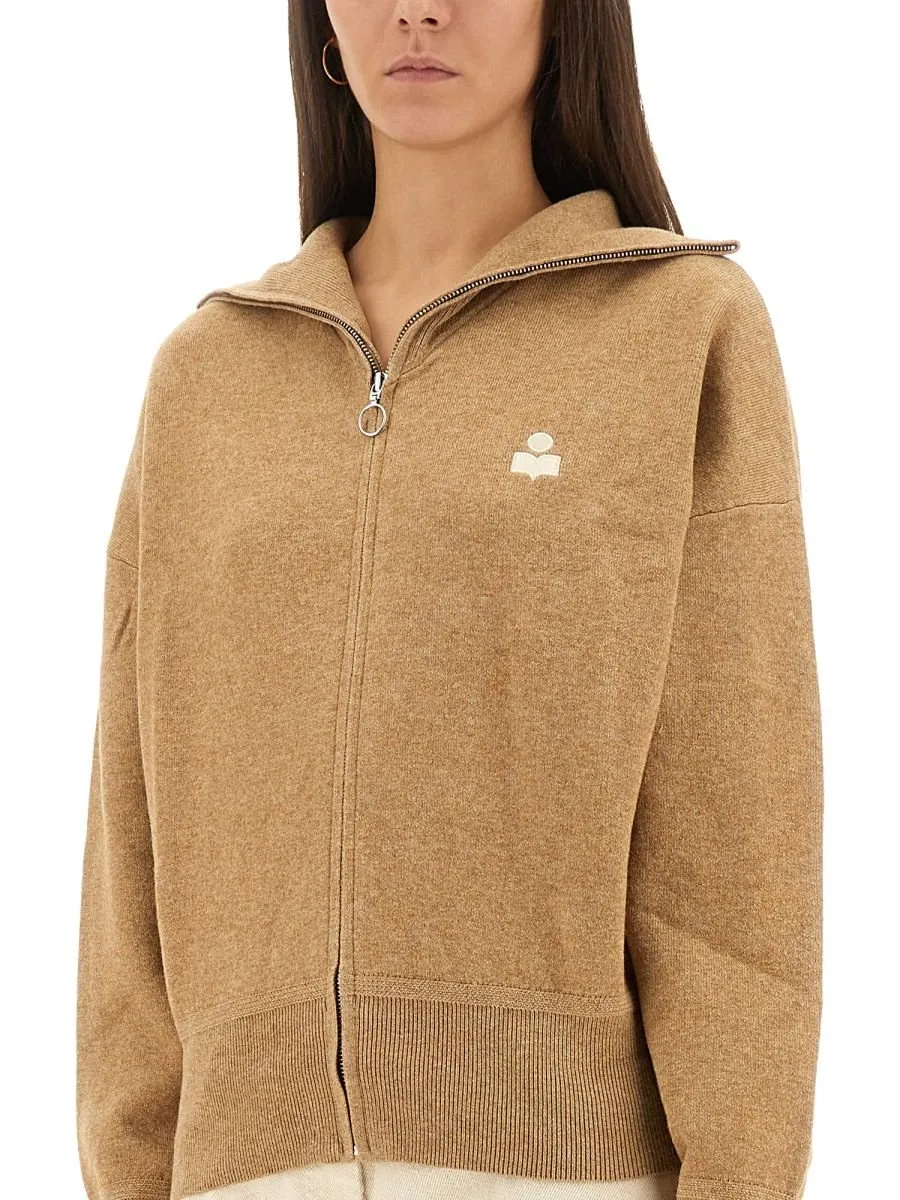 Zip-Up Knit Jacket
