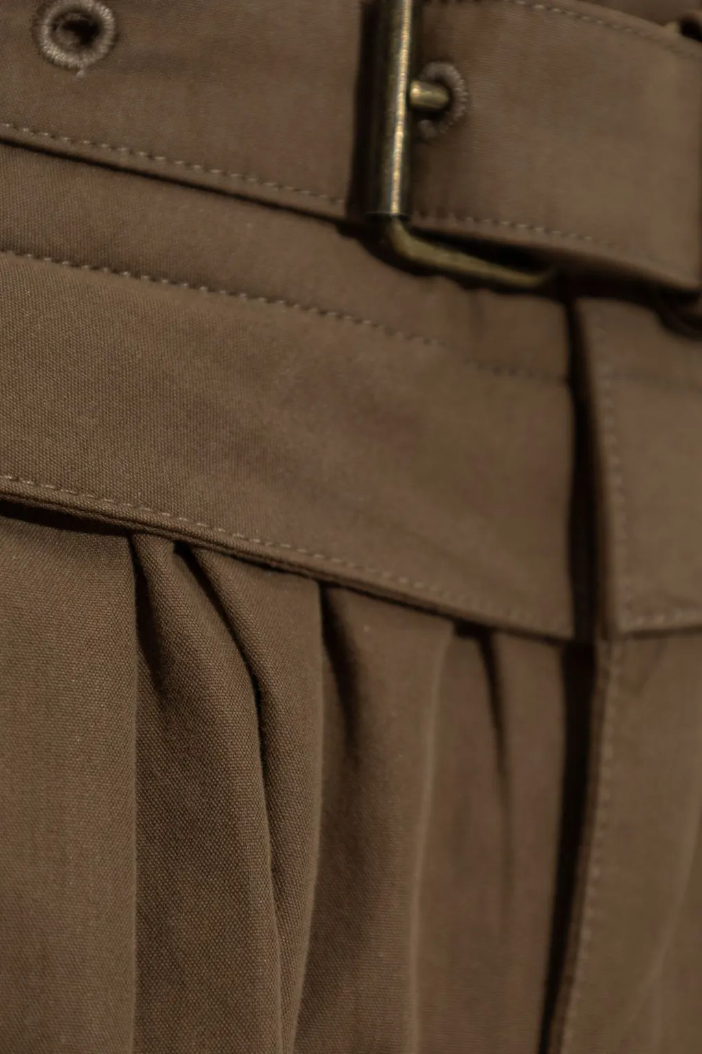 High-Waisted Pleated Trousers