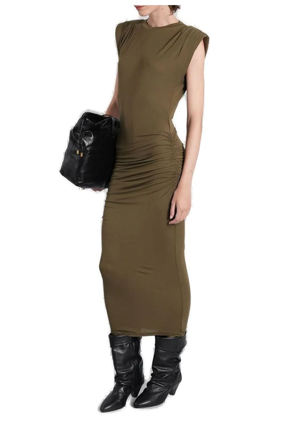 Ruched Midi Dress