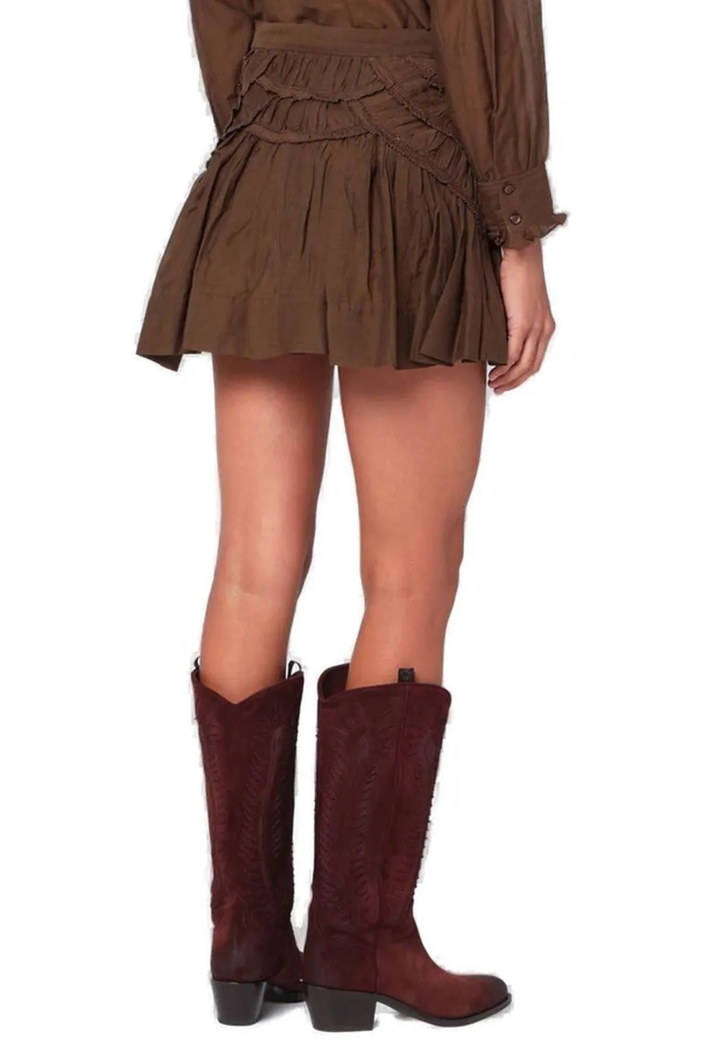 Tiered Ruffle Mini Skirt