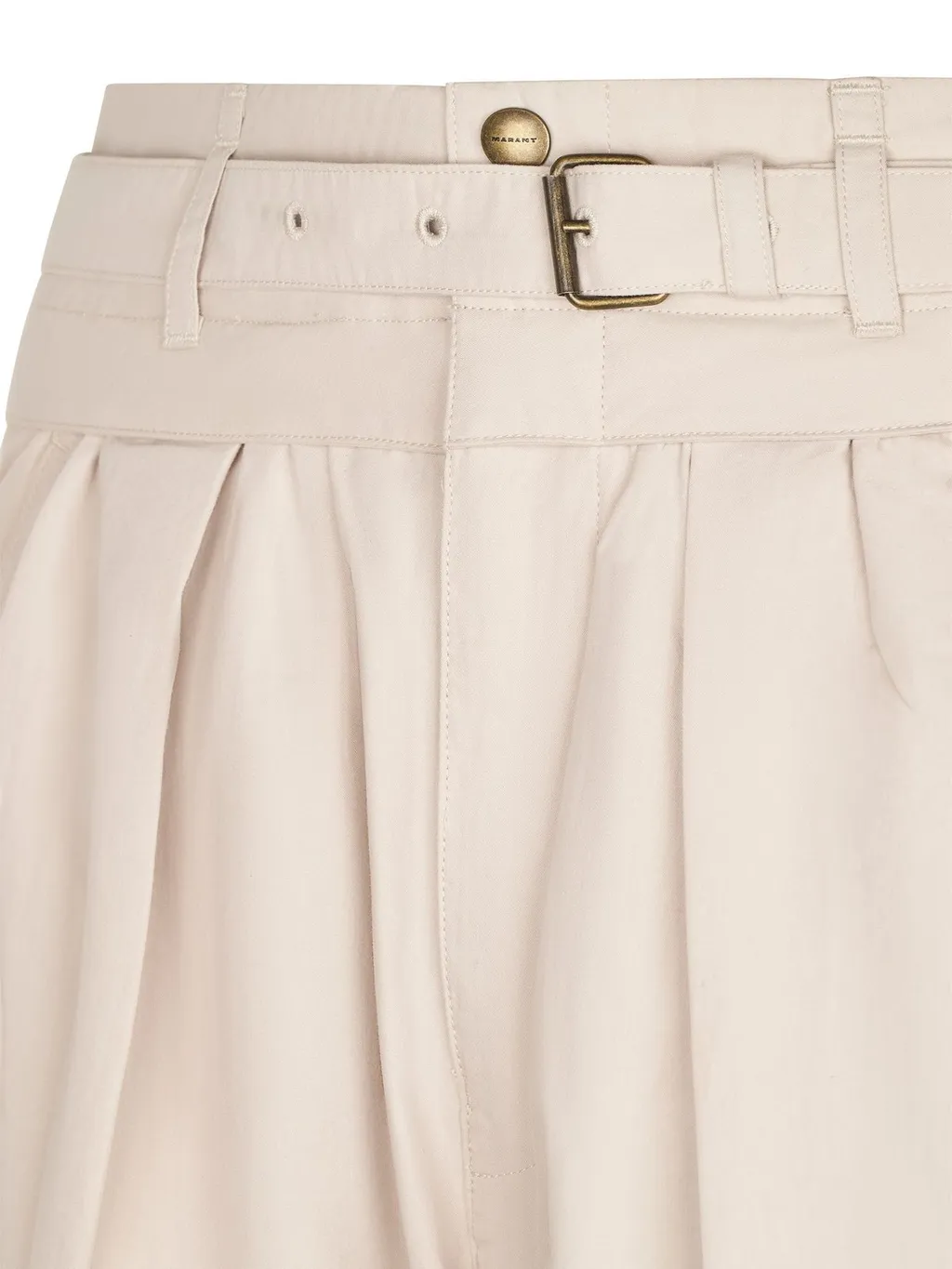 Pleated Wide-Leg Trousers