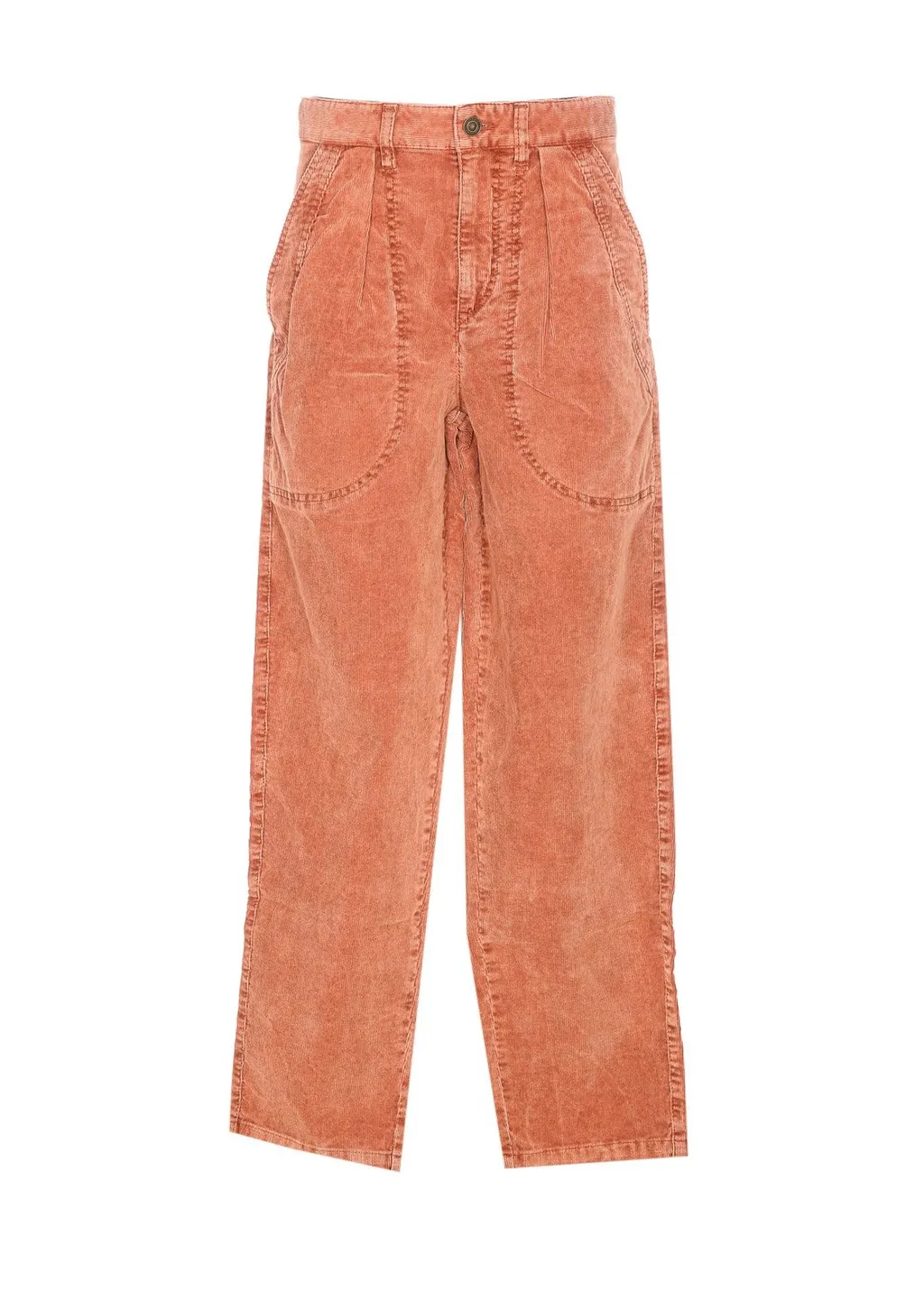 High-Waisted Corduroy Pants