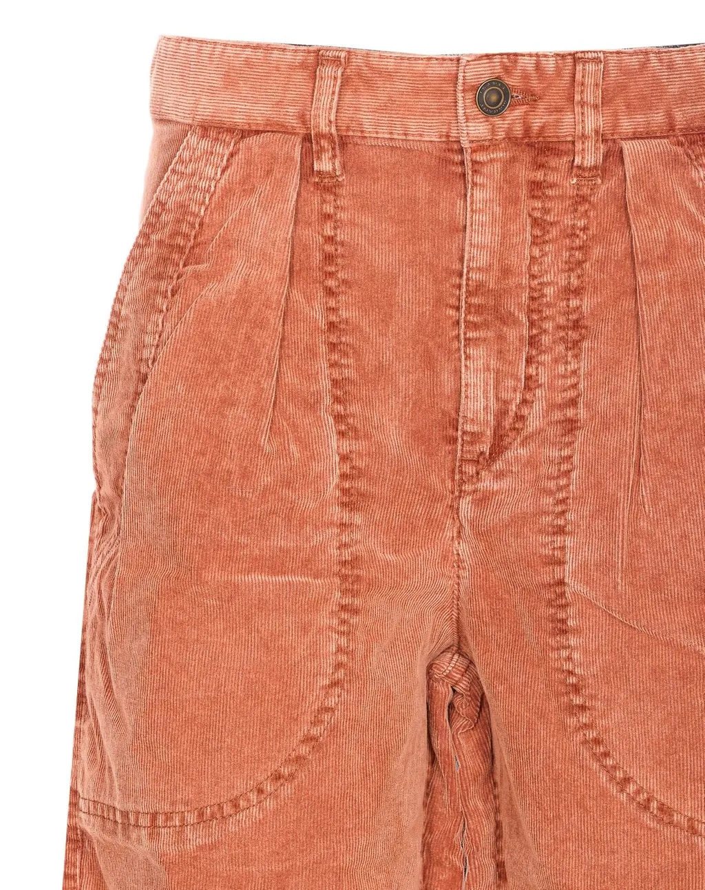 High-Waisted Corduroy Pants