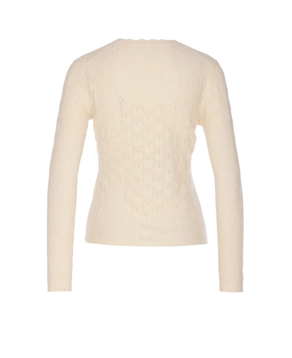 Scallop Trim Knit Top