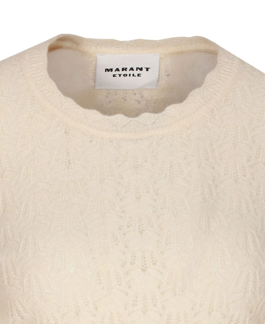 Scallop Trim Knit Top