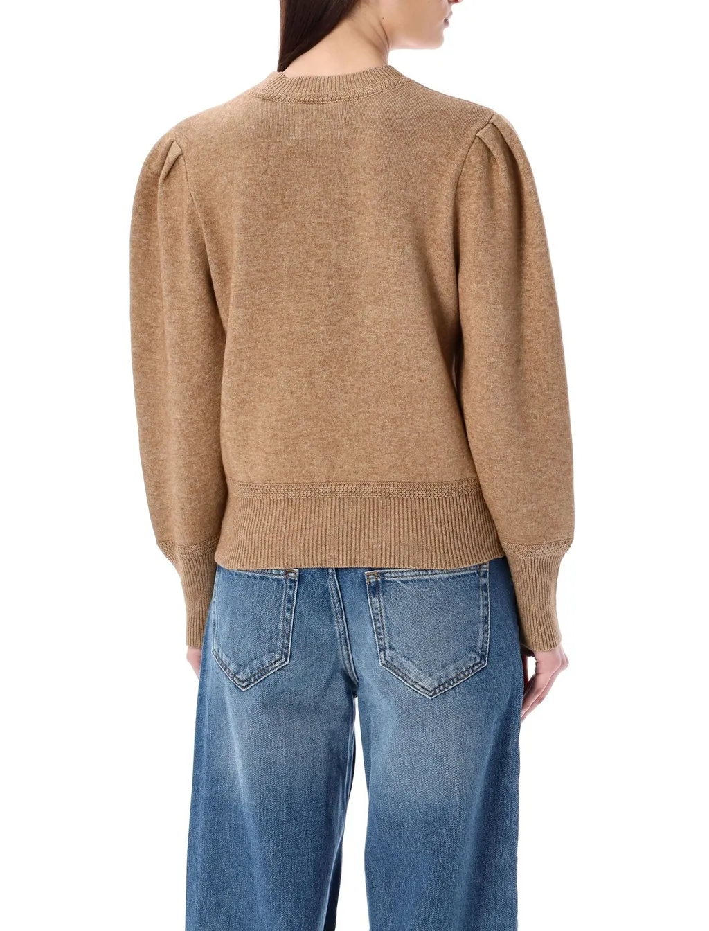 Sweatshirt With Puffed Sleeves