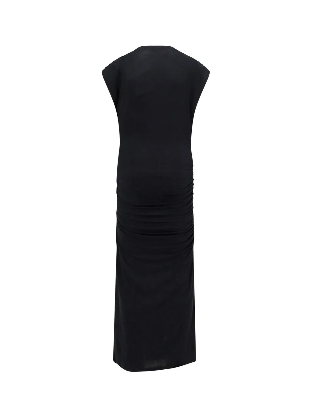 Sleeveless Ruched Midi Dress