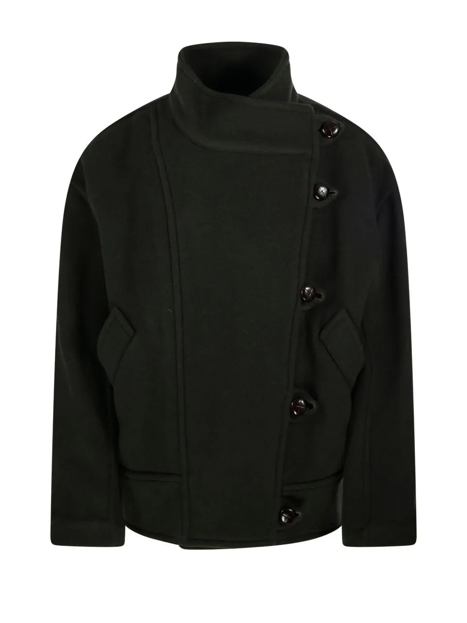 Asymmetric Button Jacket