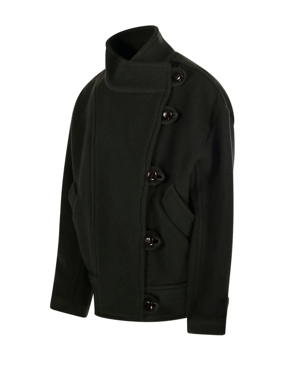Asymmetric Button Jacket