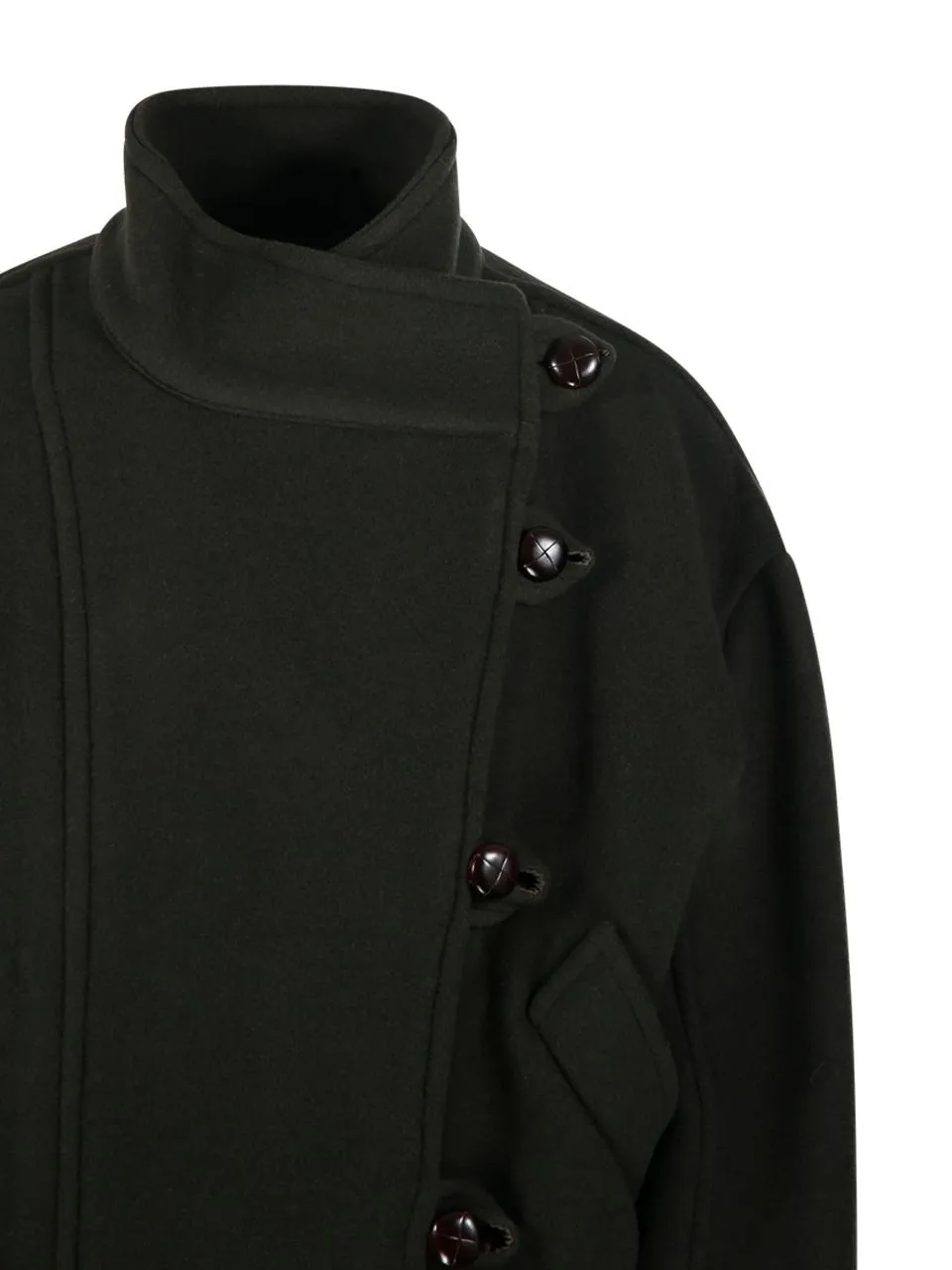 Asymmetric Button Jacket