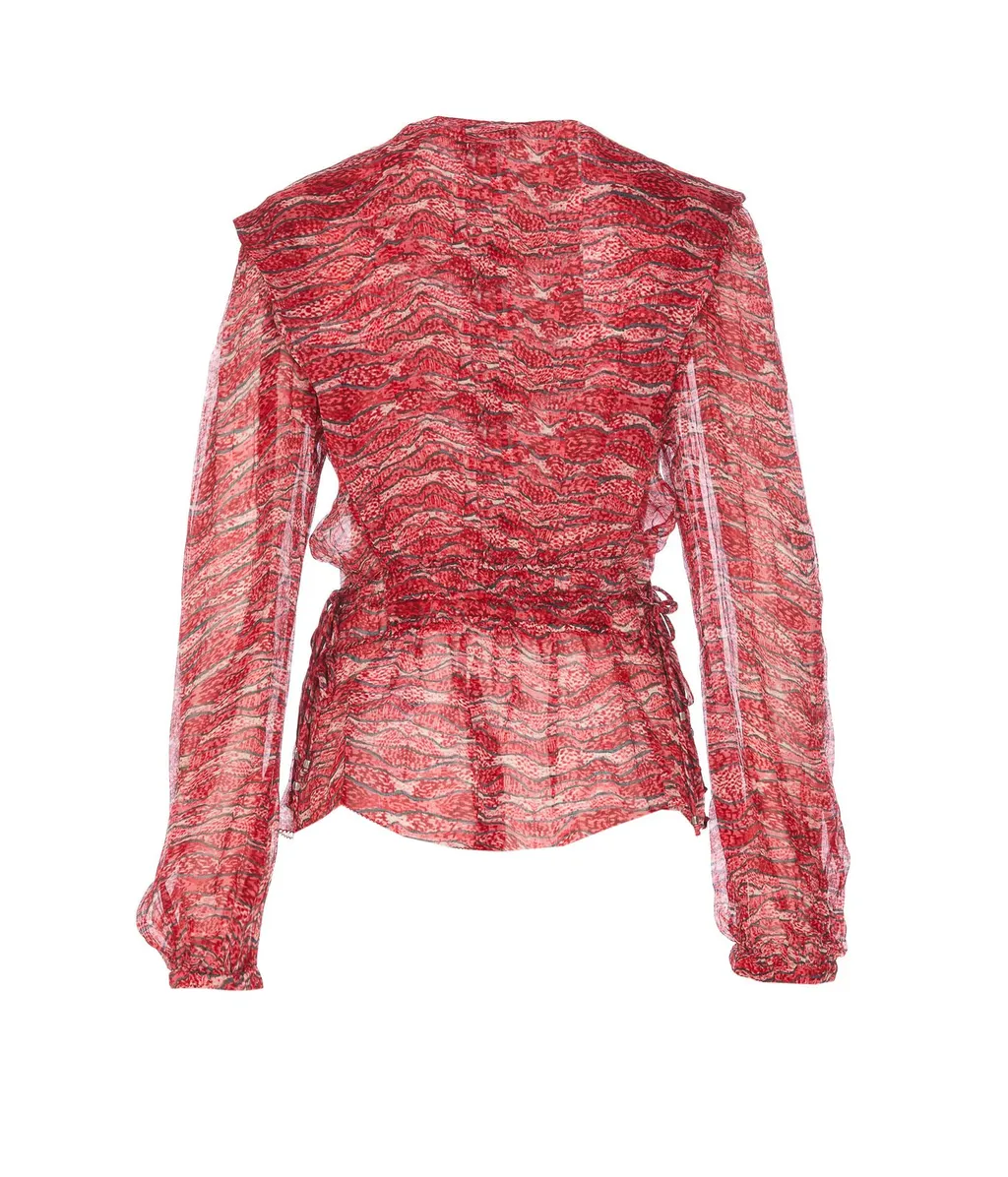 Printed Silk Crepe De Chine Blouse