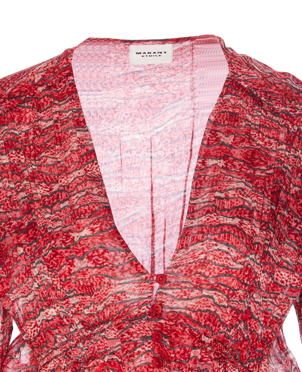 Printed Silk Crepe De Chine Blouse