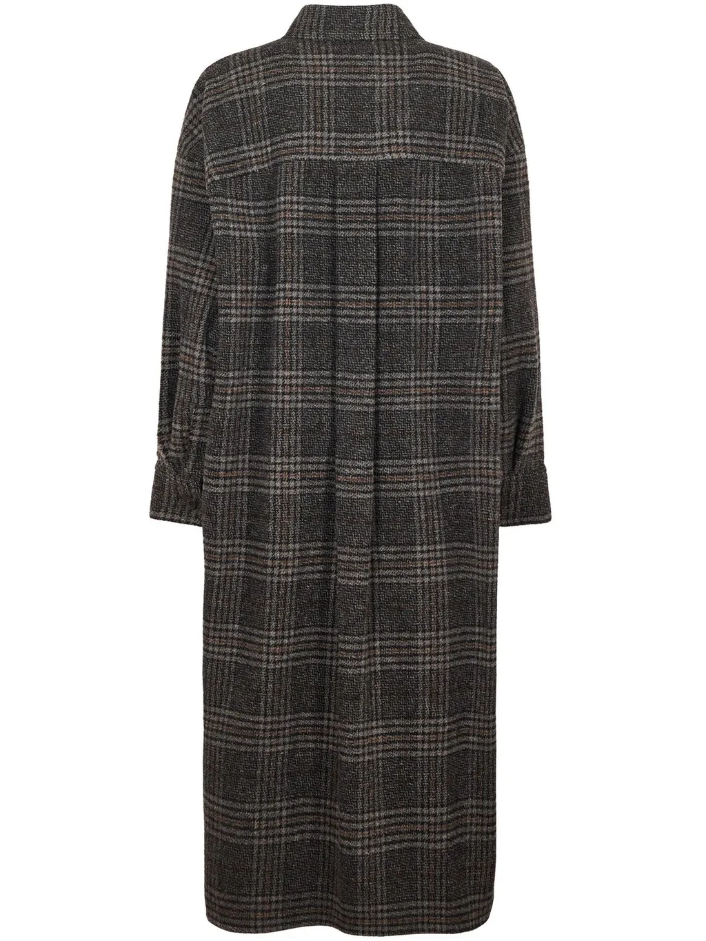 Checked Long Coat