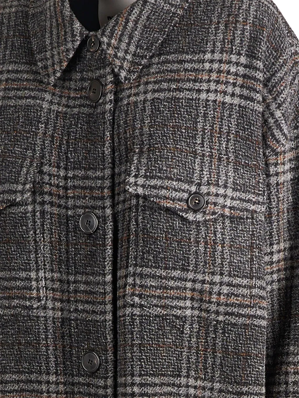 Checked Long Coat