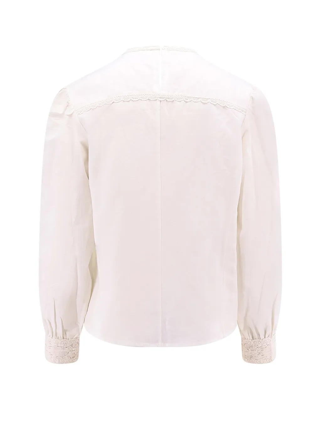 Blouse With Lace Inserts