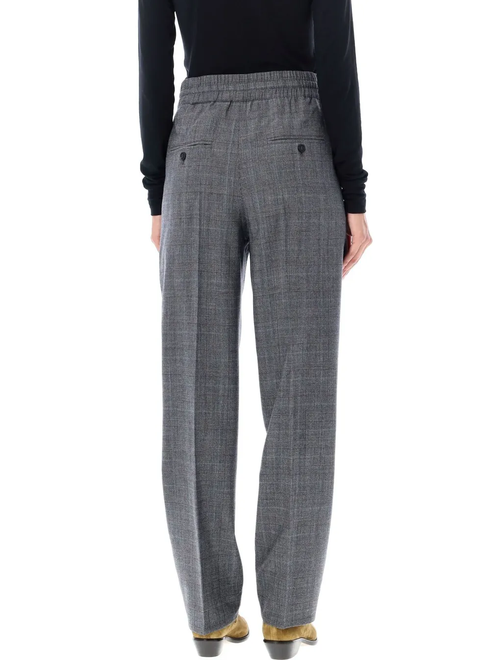 Plaid Wool Trousers