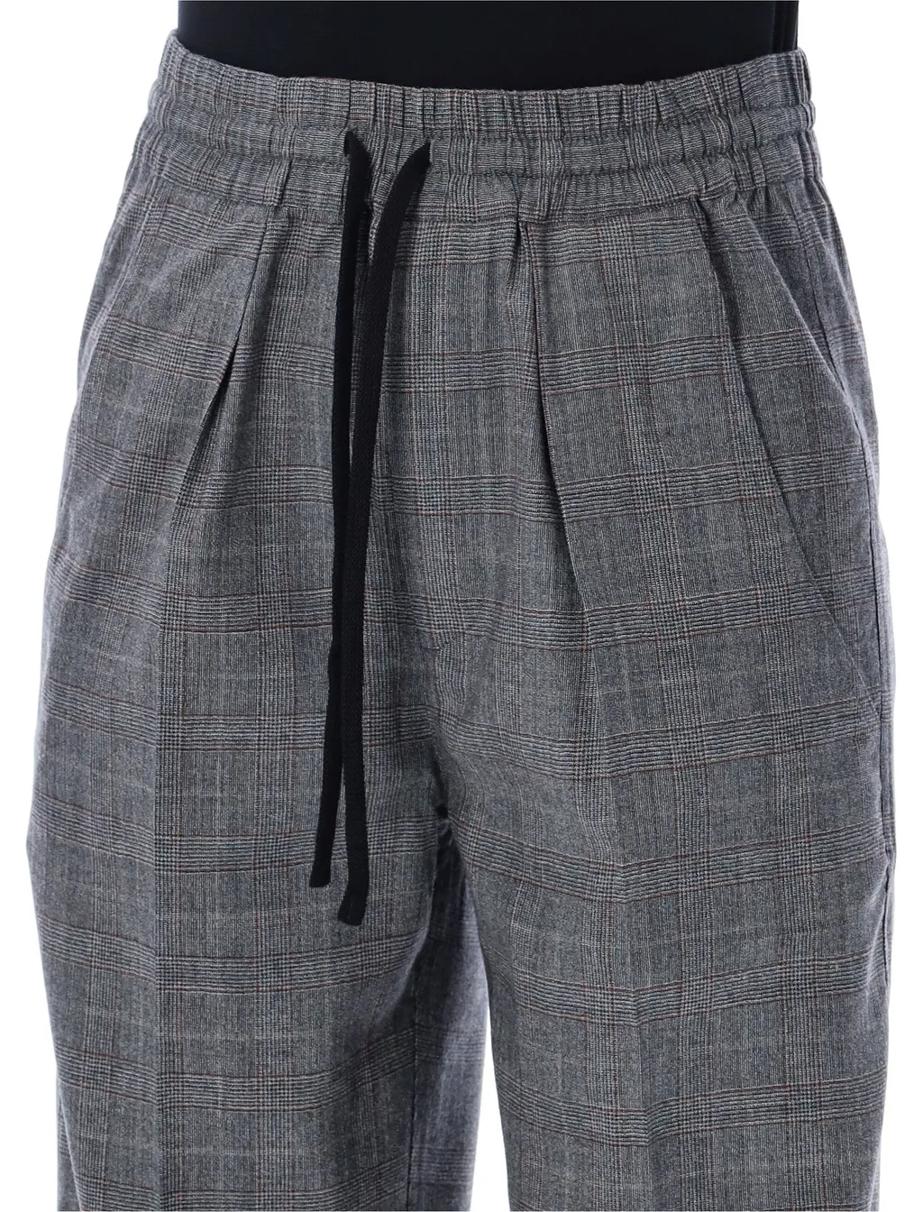 Plaid Wool Trousers