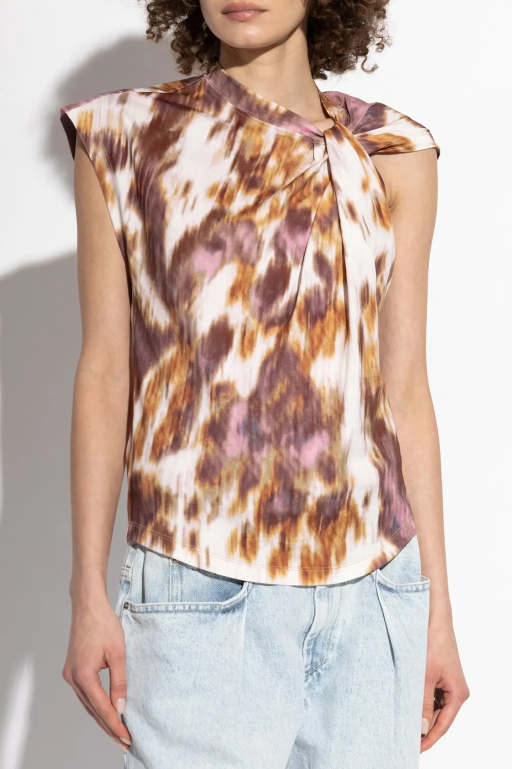 Twisted Neck Sleeveless Top