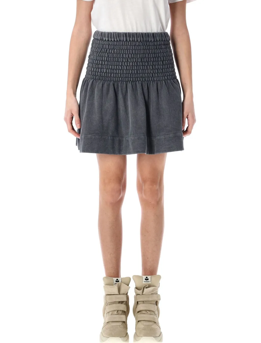 Smocked Mini Skirt