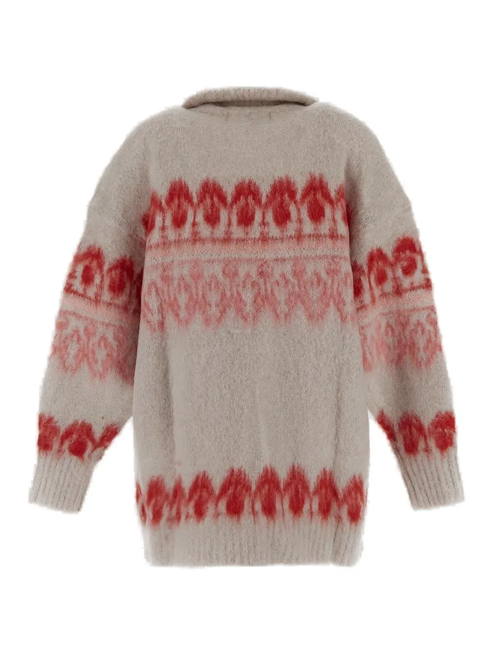 Fair Isle Zip-Up Cardigan