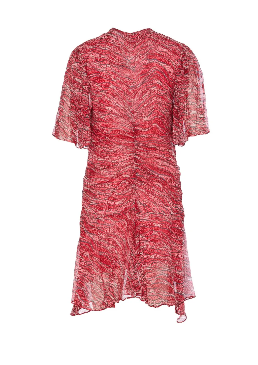 Ruched Asymmetric Dress