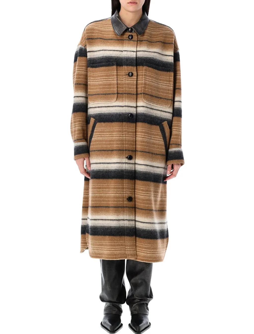 Striped Long Coat