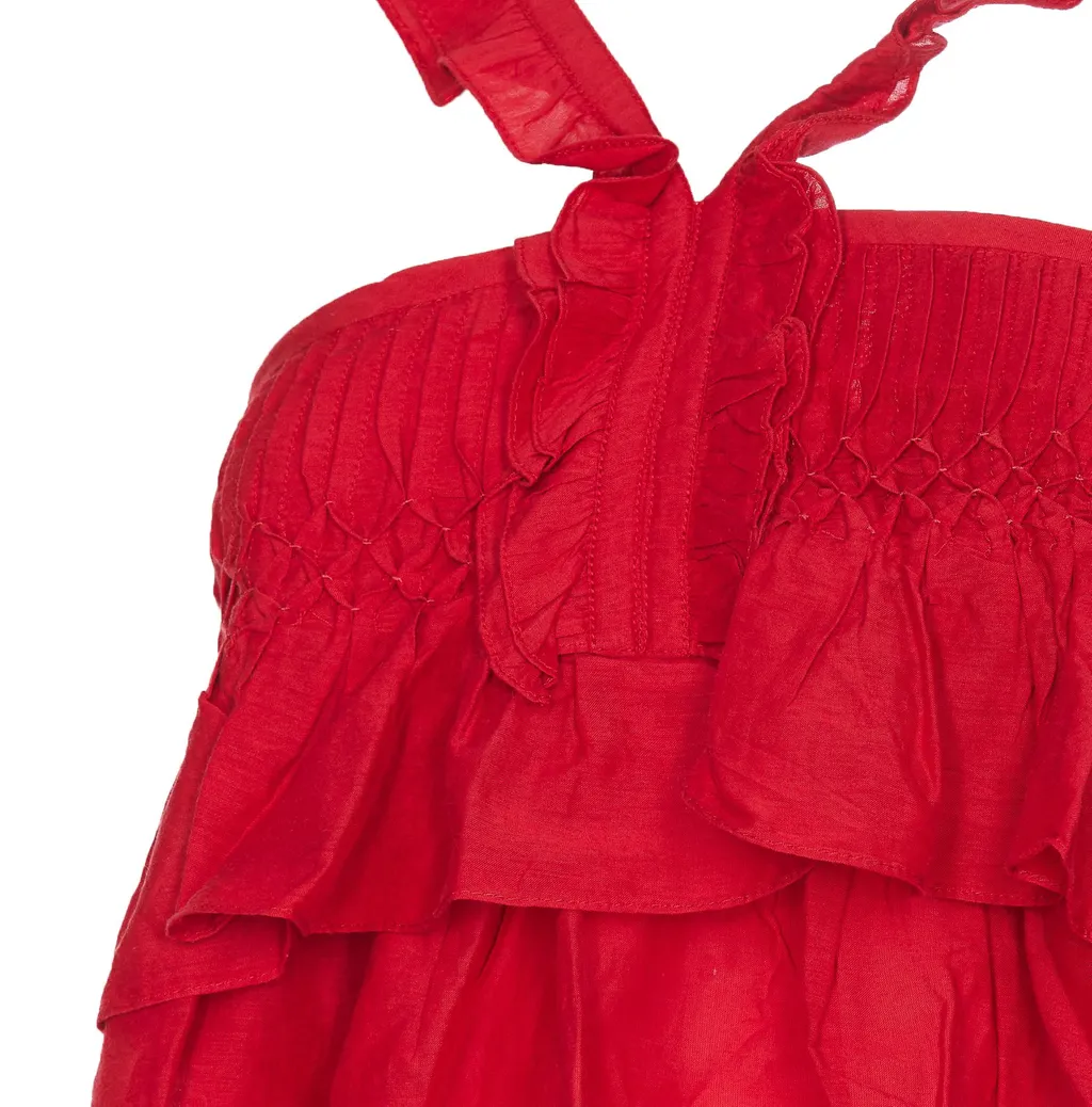 Tiered Ruffle Tube Top