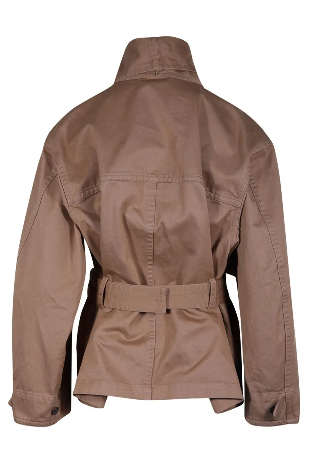 Belted Cropped Jacket