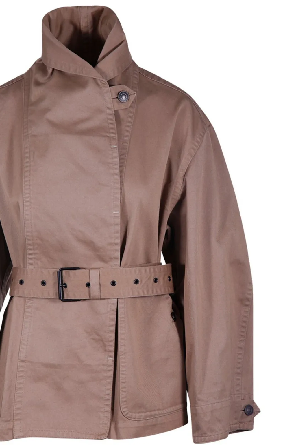 Belted Cropped Jacket