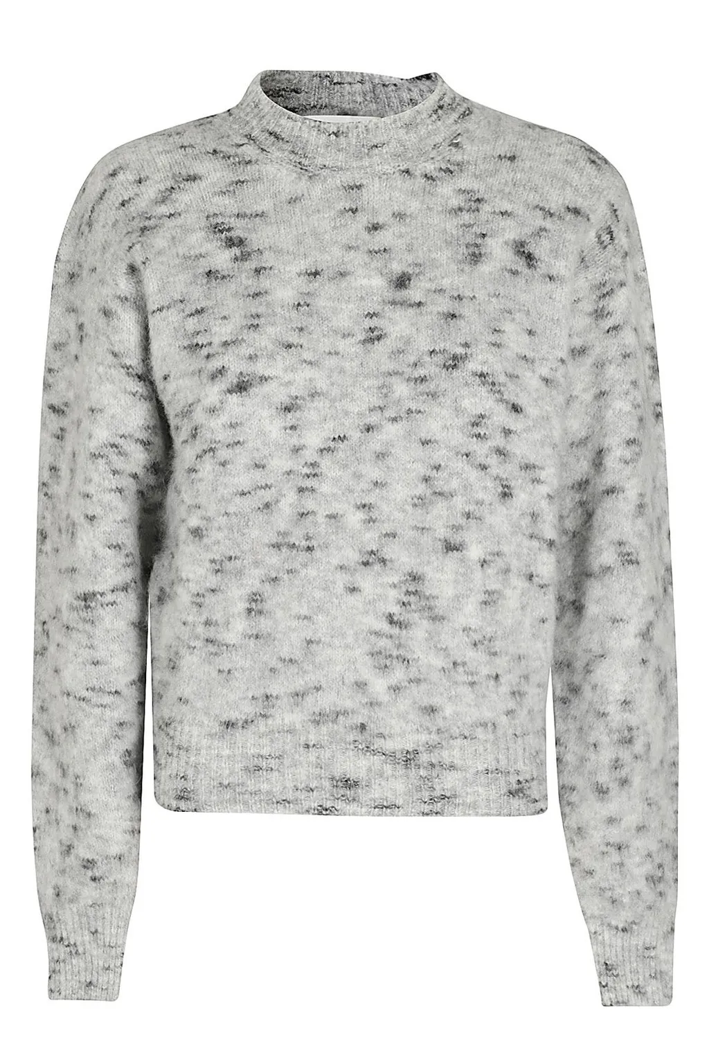 Mock Neck Marled Knit Sweater