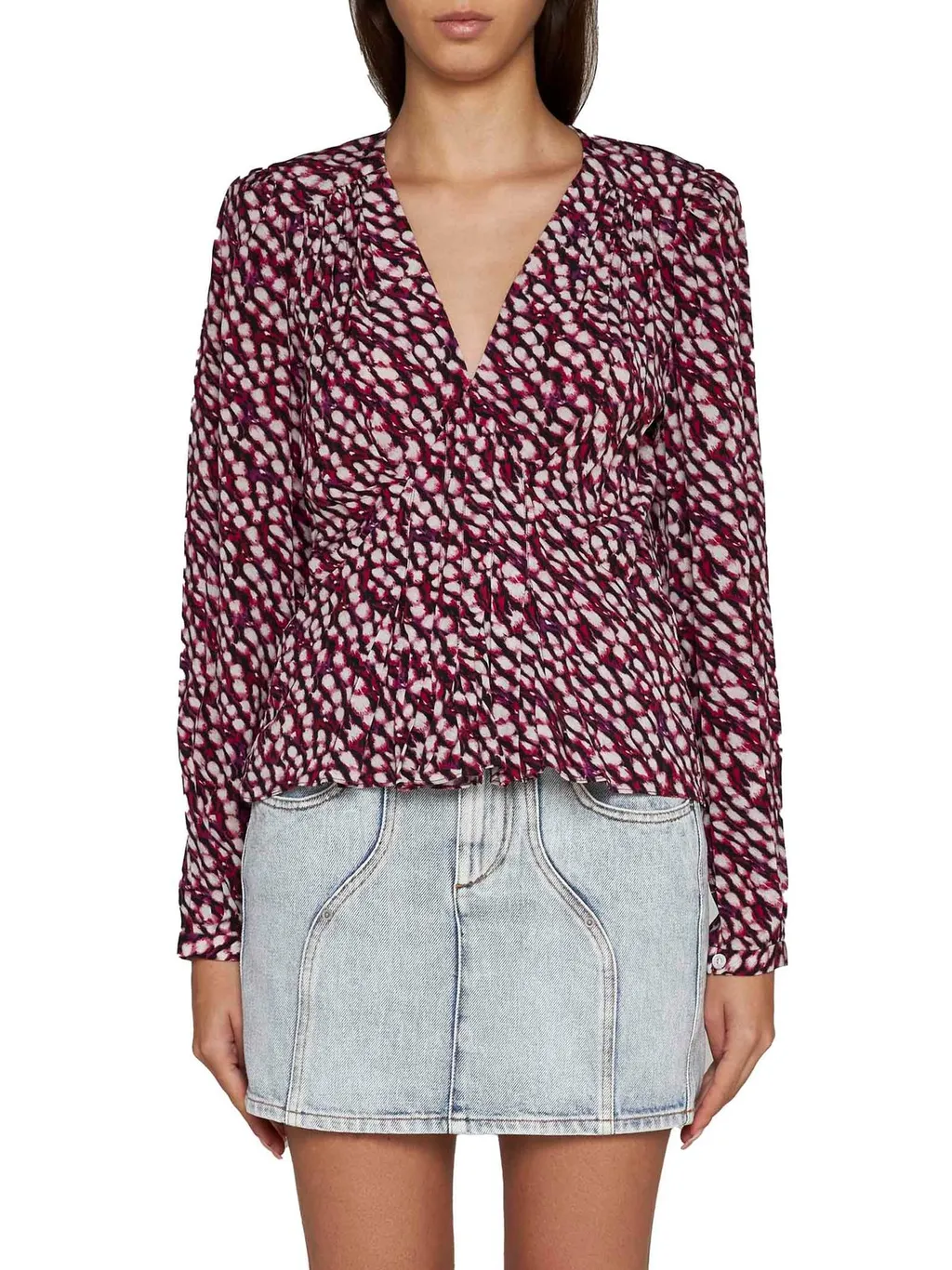 Printed Wrap Top