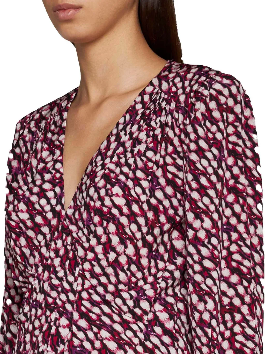 Printed Wrap Top