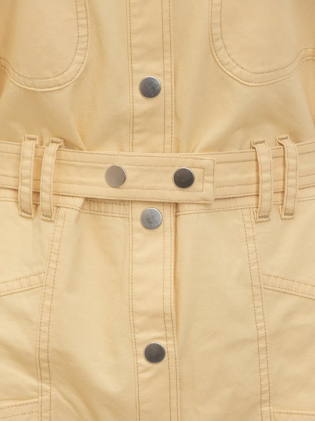 Short Sleeve Belted Utility Jumpsuit