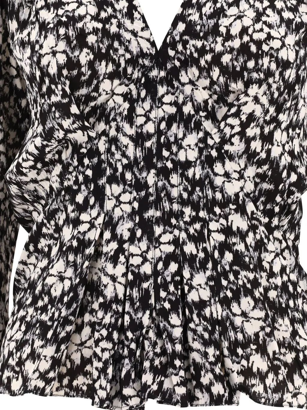 Printed Pleated Blouse