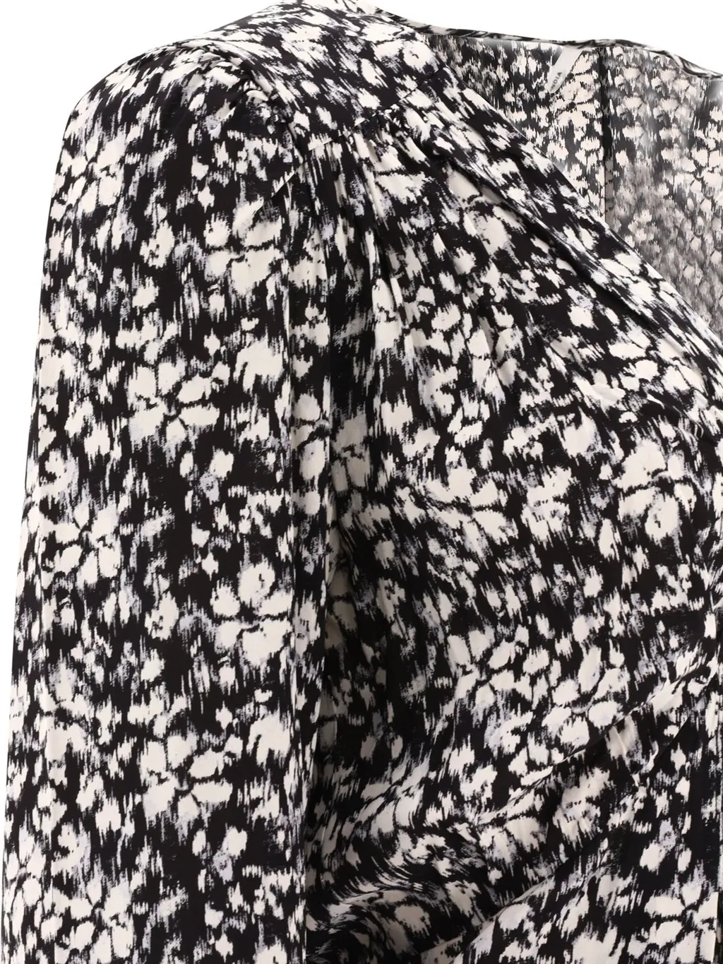Printed Pleated Blouse