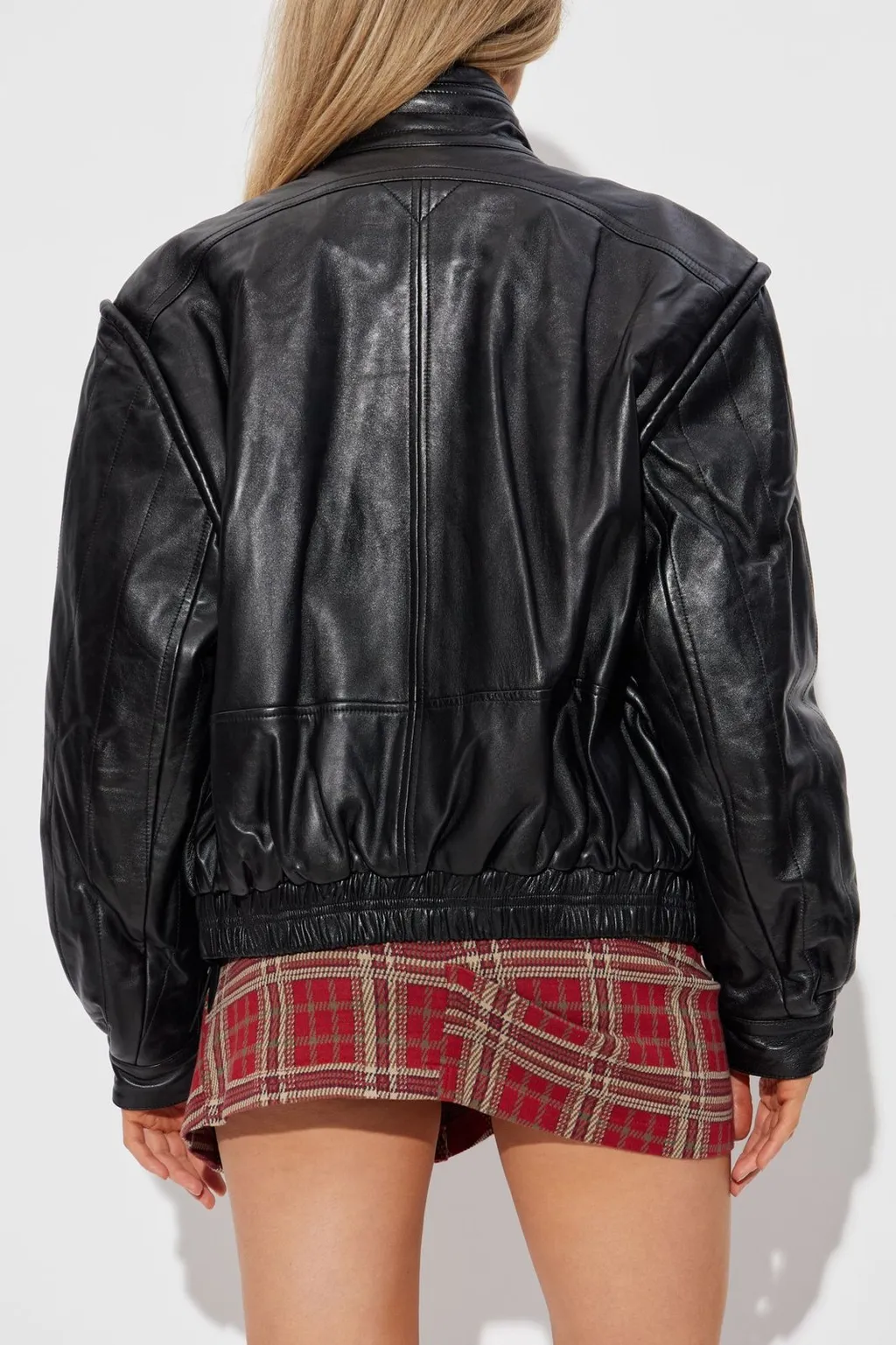 Leather Bomber Jacket
