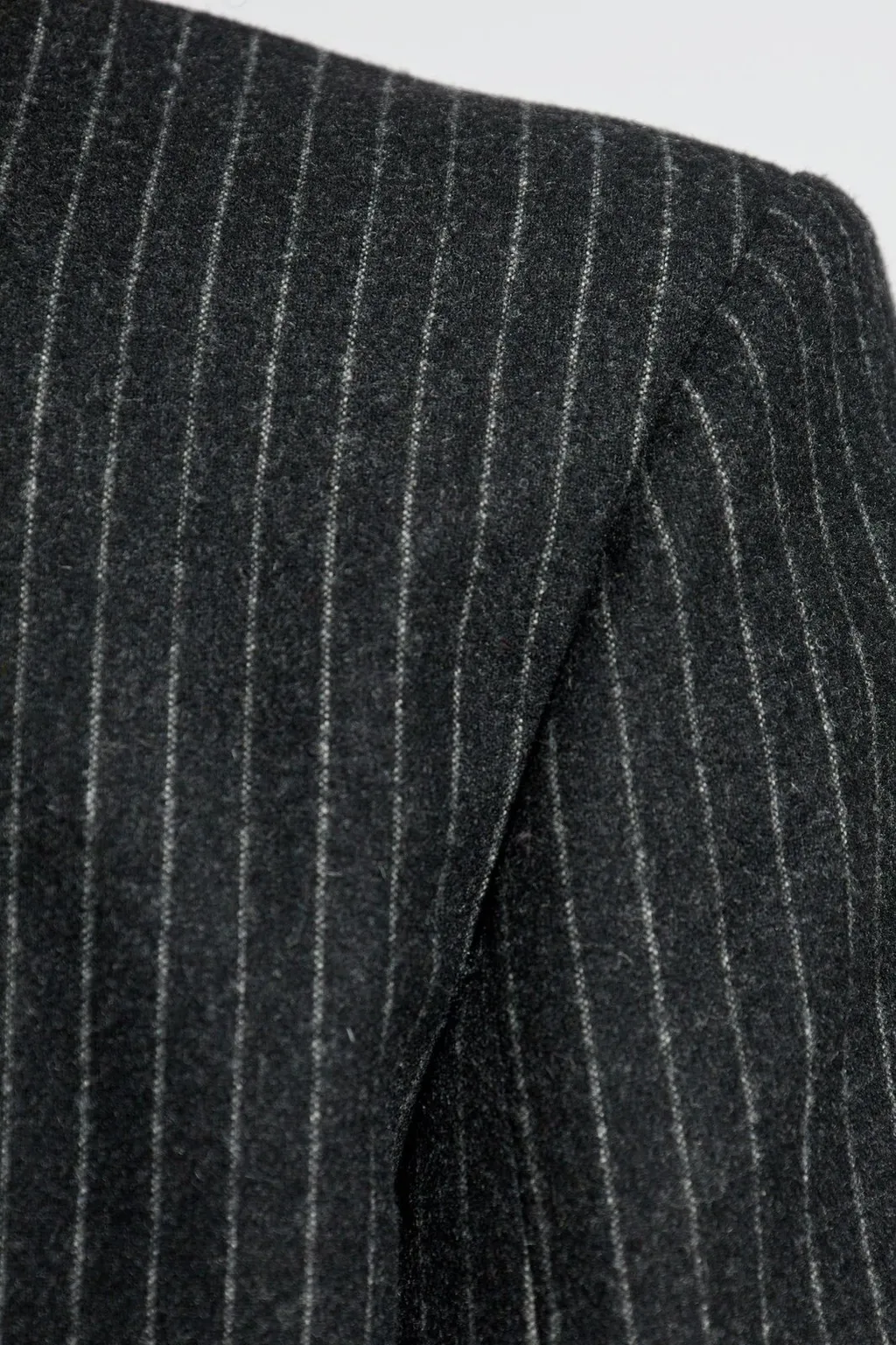 Double-Breasted Pinstripe Blazer