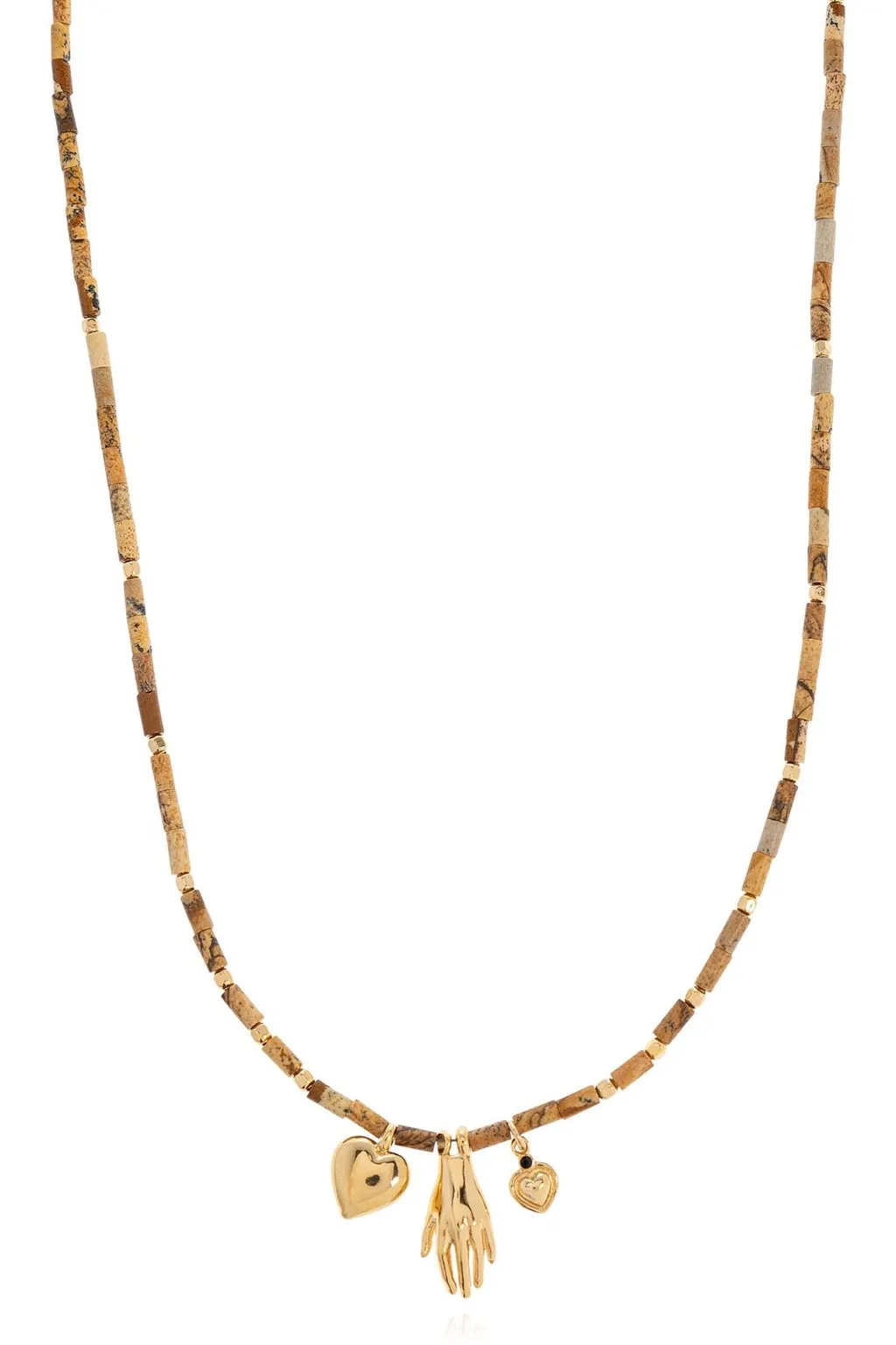 Beaded Necklace With Charms