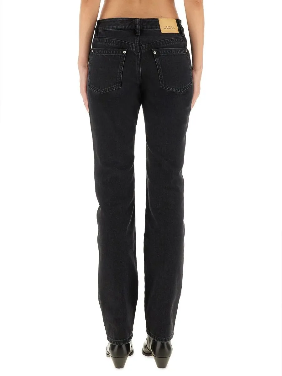 High-Waisted Flared Jeans