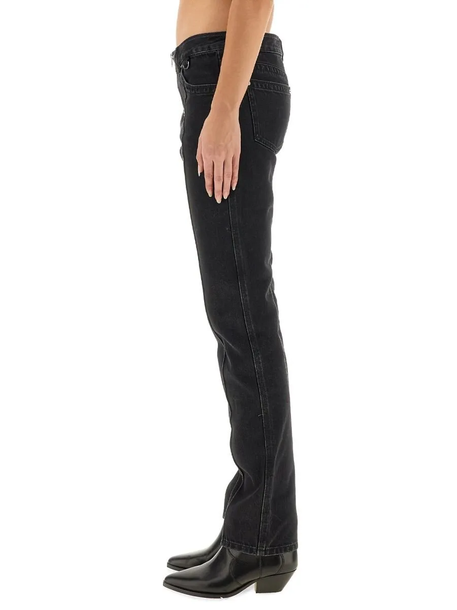 High-Waisted Flared Jeans