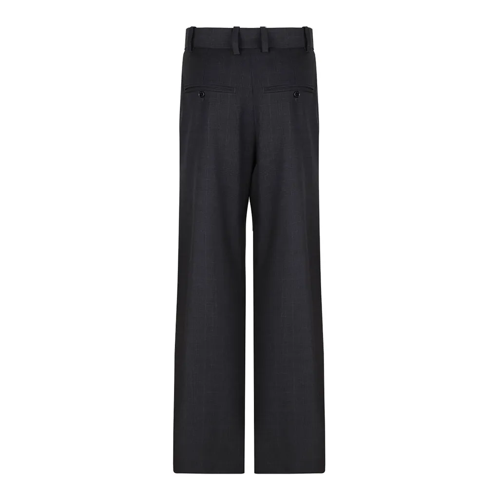 Pleated Wide-Leg Trousers
