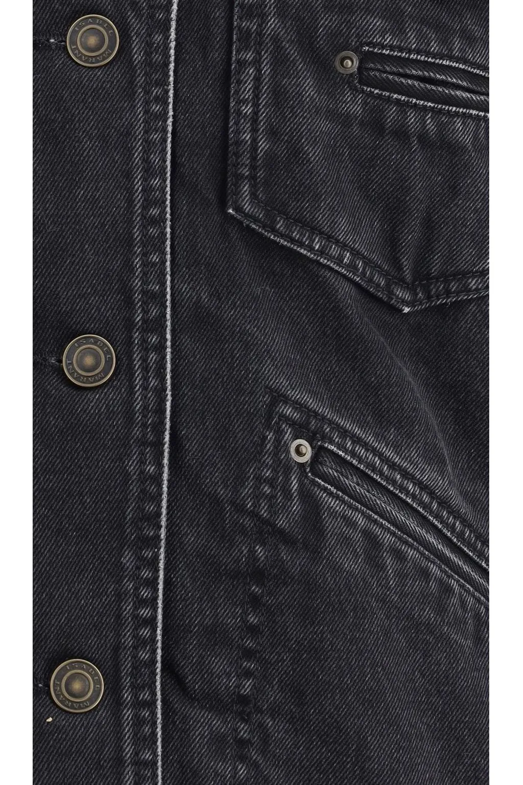 Denim Jacket With Shearling Collar