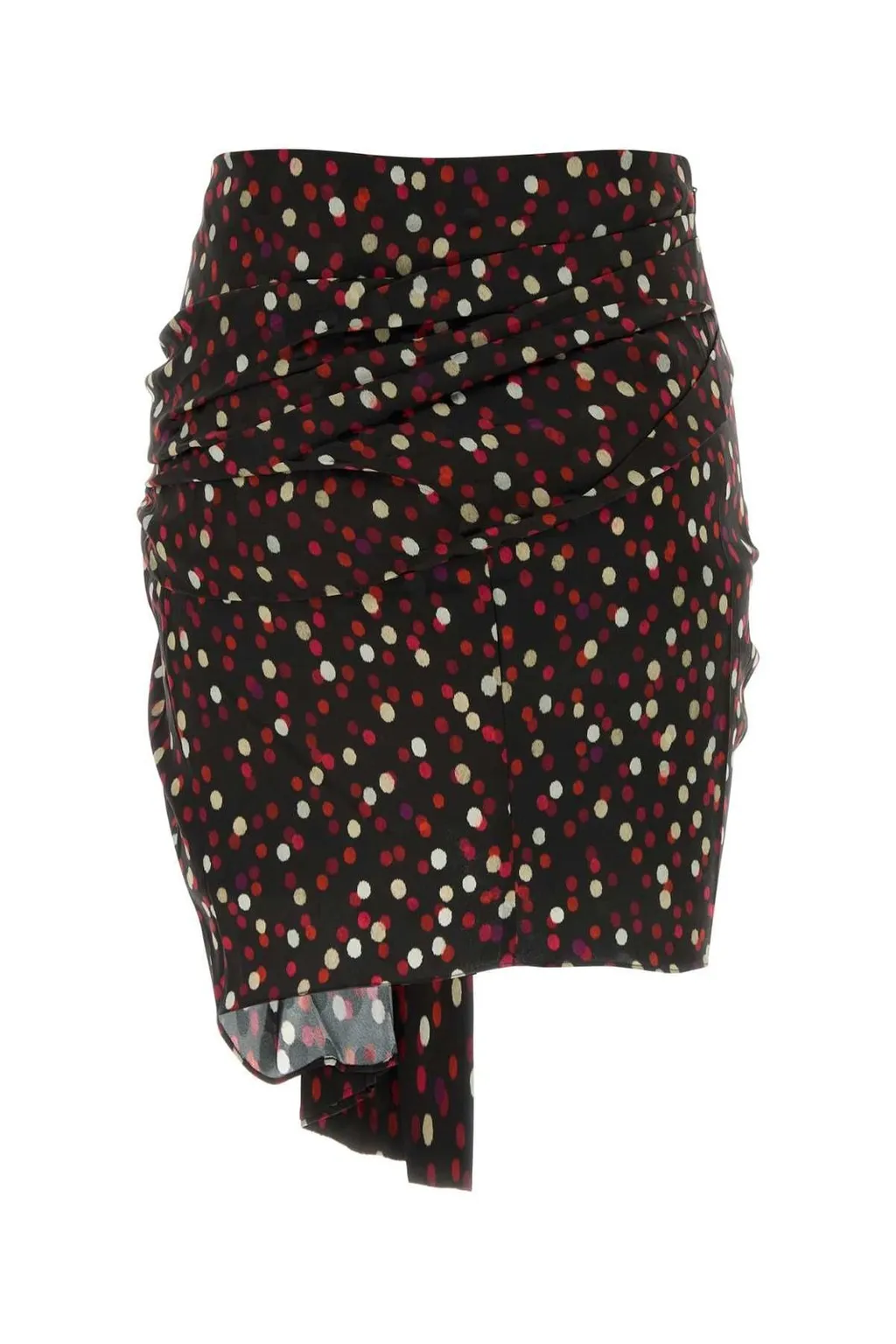 Printed Draped Skirt