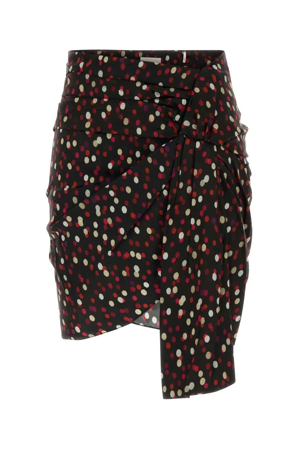 Printed Draped Skirt