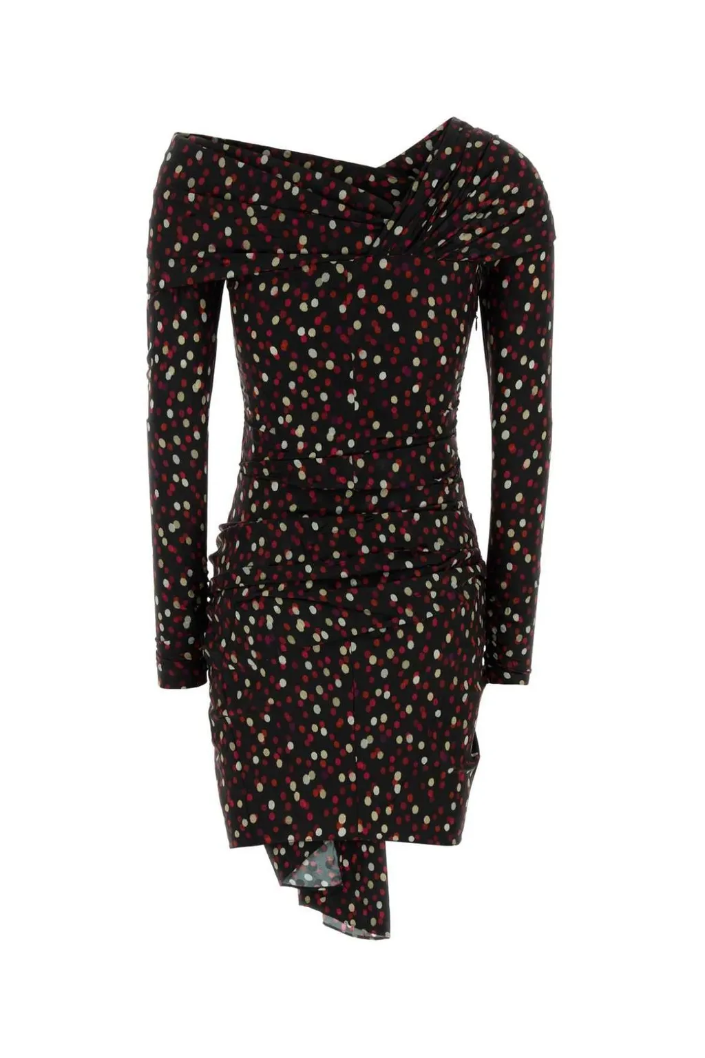 Asymmetric Ruched Dress