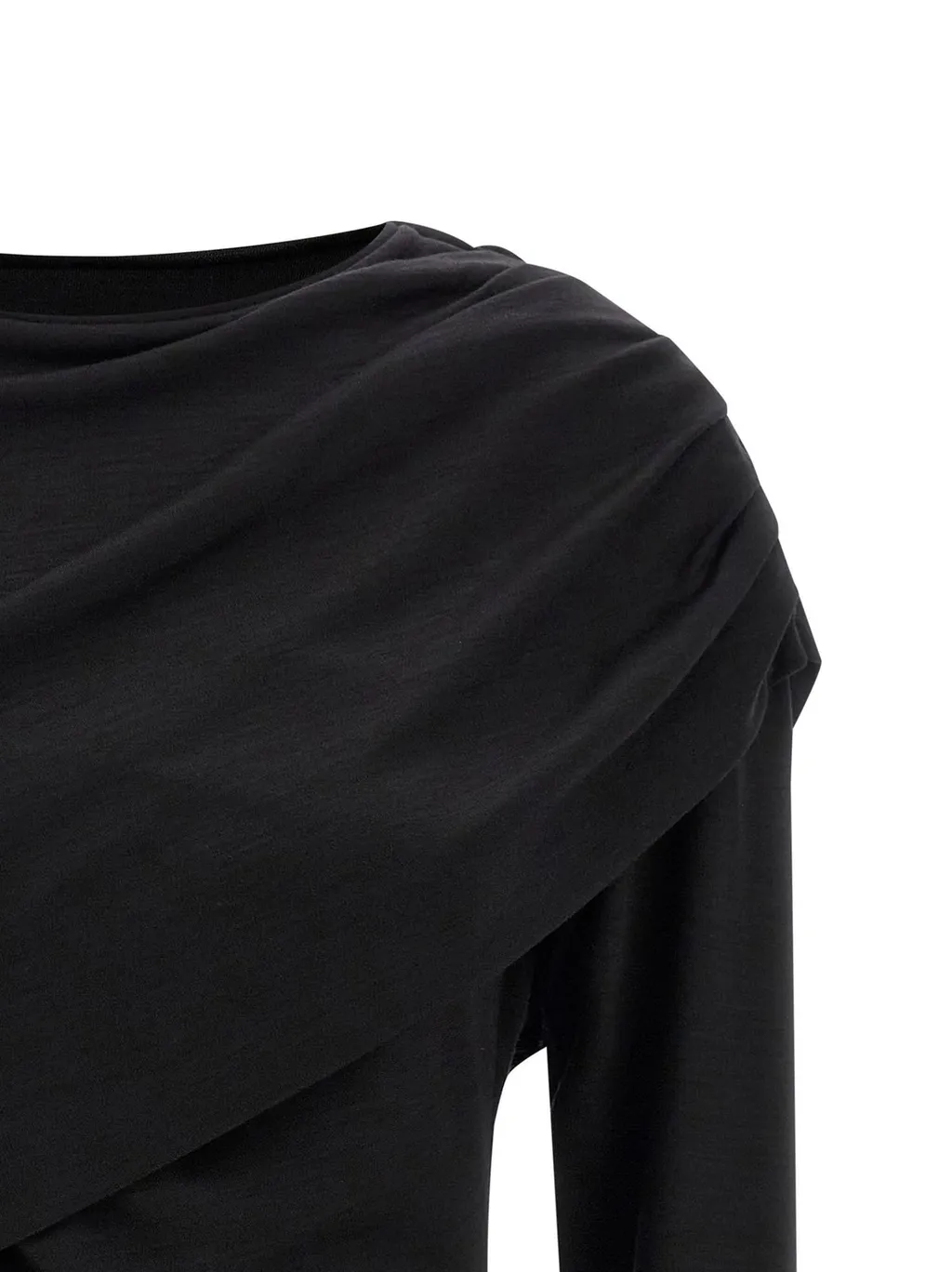 Draped Long Sleeve Top