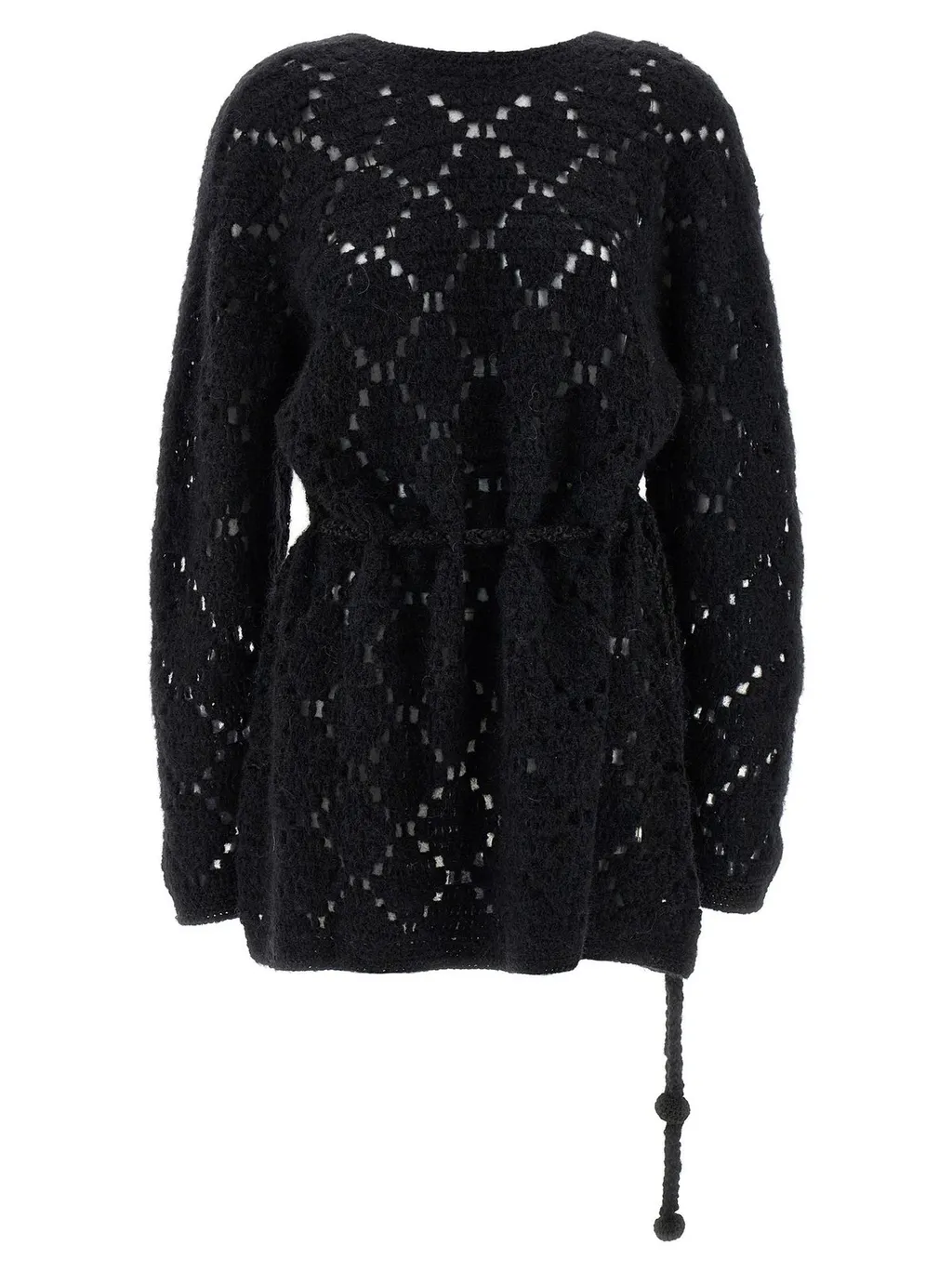 Crocheted Belted Dress