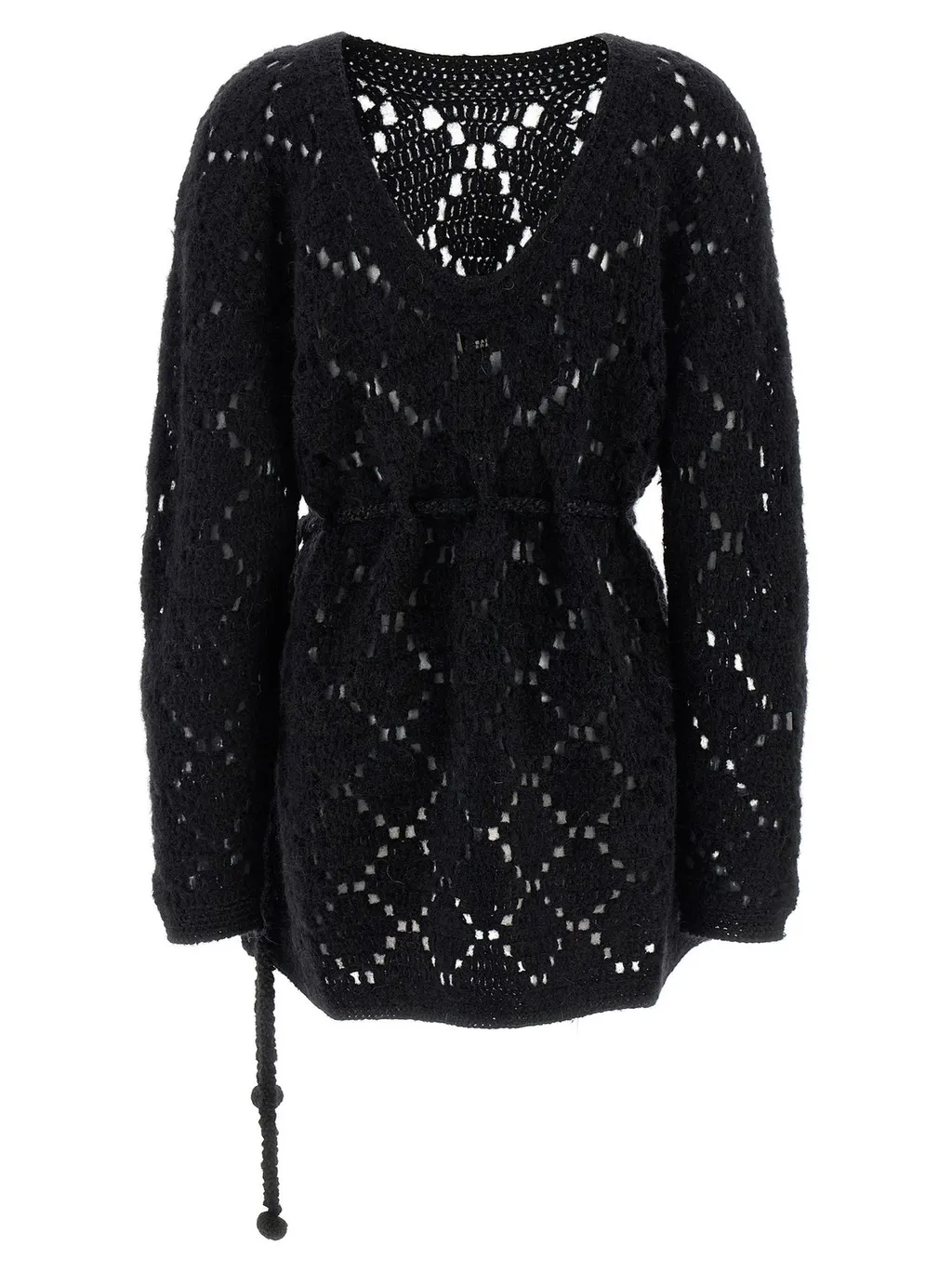 Crocheted Belted Dress