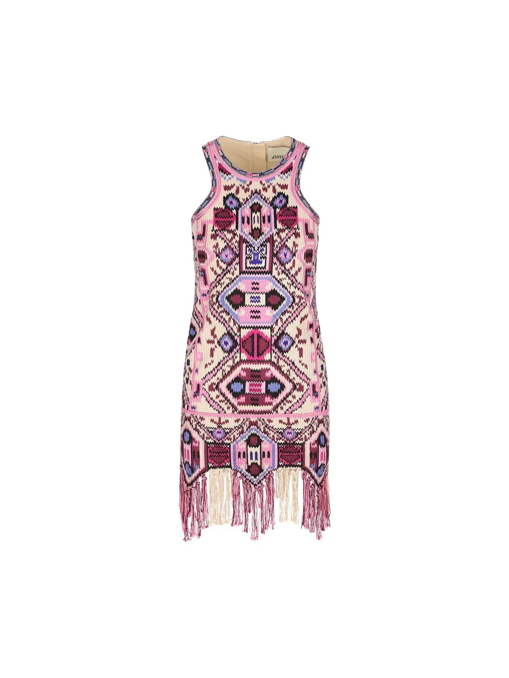 Embellished Fringed Dress
