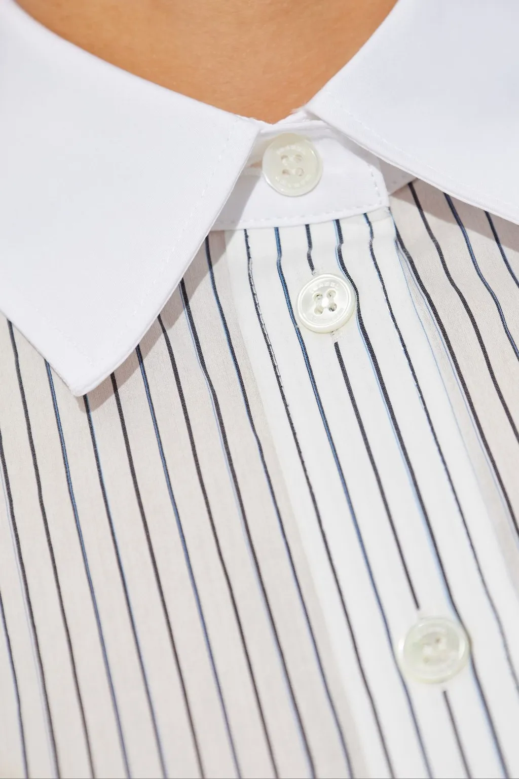 Striped Cotton Poplin Shirt